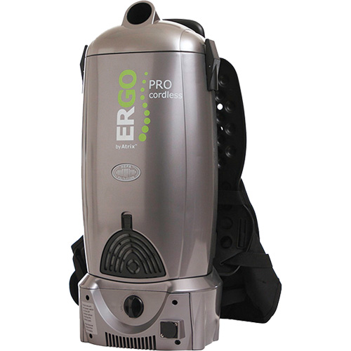 Ergo Pro Cordless Backpack Vacuum, Dry, 2 US Gal. (7.57 Litres) NTL Industrial