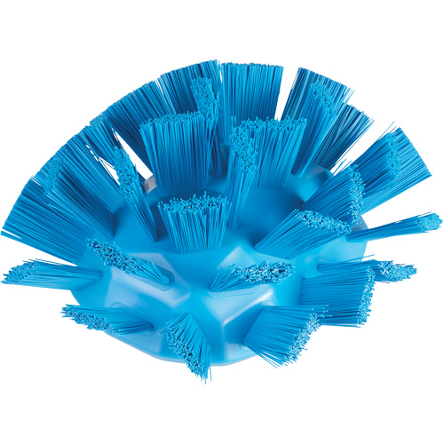 Brosse UST pour cuves, Soies Ferme, Longueur de 7-1/2", Bleu NTL Industrial
