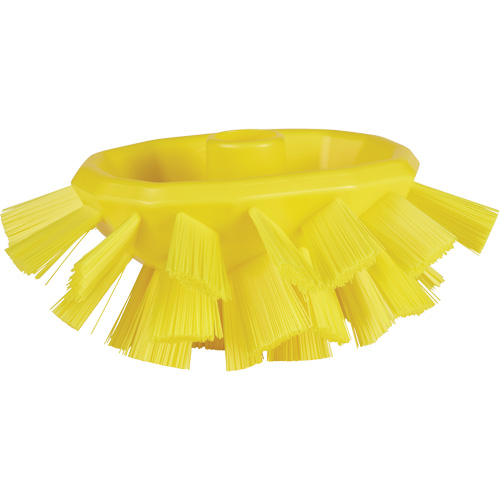 Brosse UST pour cuves, Soies Ferme, Longueur de 7-1/2", Jaune NTL Industrial