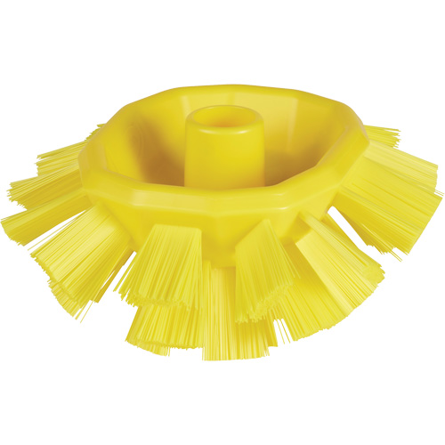 Brosse UST pour cuves, Soies Ferme, Longueur de 7-1/2", Jaune NTL Industrial