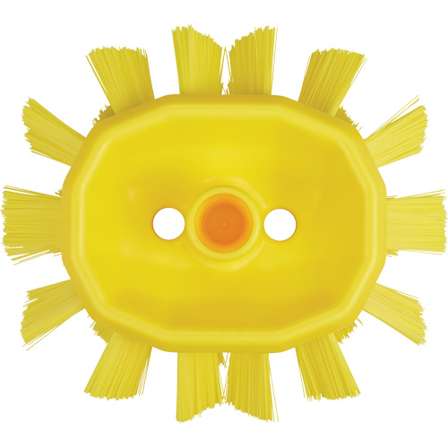 Brosse UST pour cuves, Soies Ferme, Longueur de 7-1/2", Jaune NTL Industrial