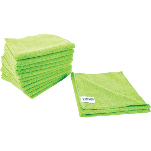 Chiffon de d&eacute;poussi&eacute;rage et nettoyage, Microfibre, Vert NTL Industrial