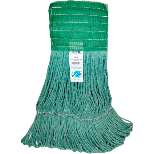 Wide-Band Mop Head, Antimicrobial/Floor Finishing/Specialty, Cotton/Rayon/Synthetic, Loop Style NTL Industrial