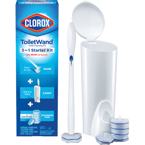 Disinfecting ToiletWand Disposable Cleaner 3-in-1 Starter Kit NTL Industrial