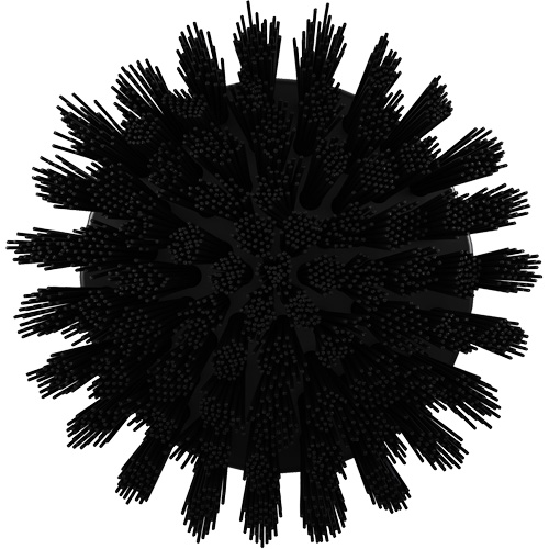 HyDrive Round Drill Brush, Extra Stiff Bristles, 3-1/10" Long, Black NTL Industrial