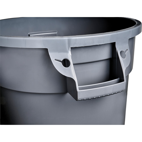 Grey Titan Garbage Container, Plastic, 20 US gal. NTL Industrial