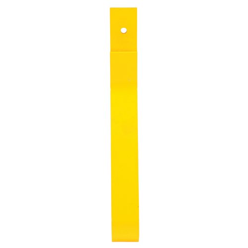 Rail Post, Steel, 10-3/4" L x 24" H, Yellow NTL Industrial