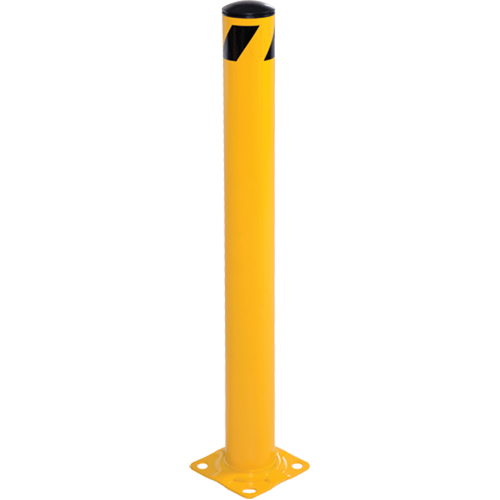 Bollard, Steel, 42" H x 5-1/2" W, Yellow NTL Industrial