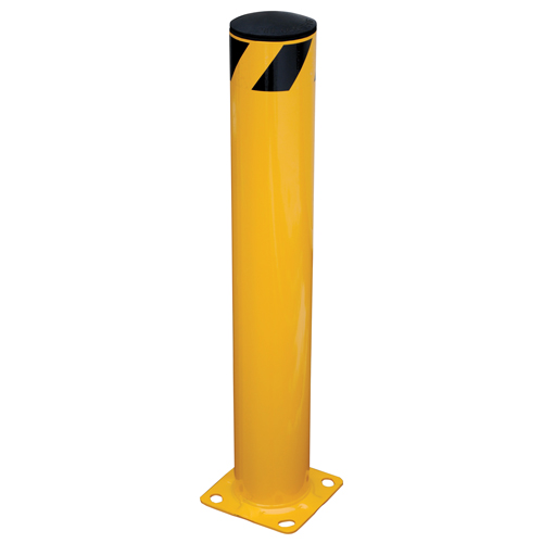 Safety Bollard, Steel, 36" H x 5.5" W, Yellow NTL Industrial