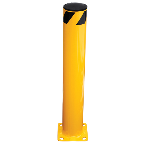 Safety Bollard, Steel, 36" H x 5.5" W, Yellow NTL Industrial