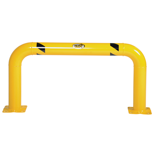 Garde-corps &agrave; profil &eacute;lev&eacute; pour machines, 4' la x 2' h, Jaune NTL Industrial