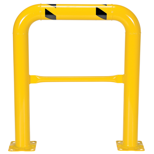 Garde-corps &agrave; profil &eacute;lev&eacute; pour machines, 3' la x 3,5' h, Jaune NTL Industrial
