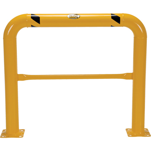Garde-corps &agrave; profil &eacute;lev&eacute; pour machines, 4' la x 3,5' h, Jaune NTL Industrial