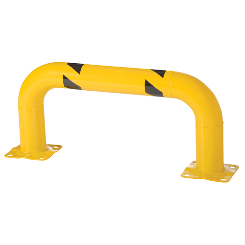 Low Profile Rack Guards, 3' W x 1.4' H, Yellow NTL Industrial
