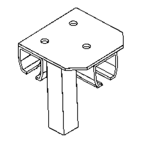 Floor Mount Curtain Partition Connector NTL Industrial