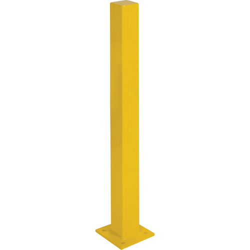 Butoirs robustes, Acier, 48" h x 4" la, Jaune NTL Industrial