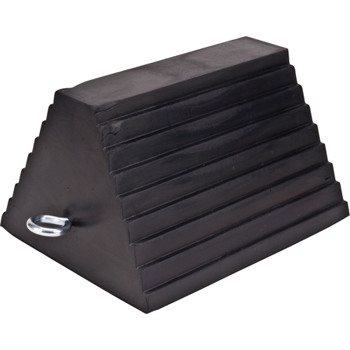 Wheel Chock, 9" x 8" x 6", Black NTL Industrial