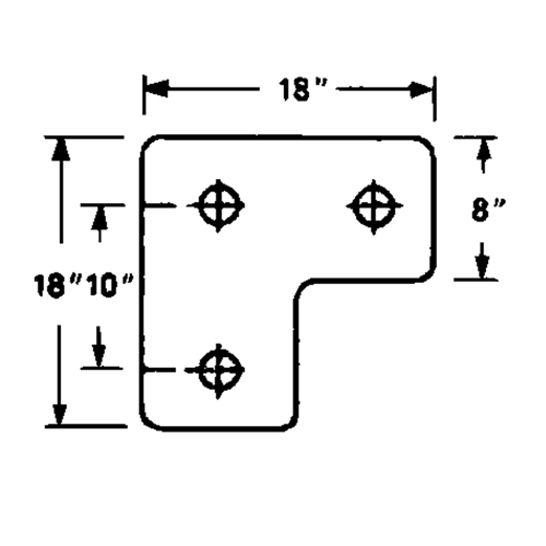 Butoirs de quai en caoutchouc moul&eacute;s, Caoutchouc, 18" la x 4" p x 18" h NTL Industrial