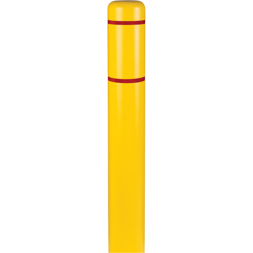 Polyethylene Bollard Covers, 6-5/8" Dia. x 60" L, Yellow NTL Industrial