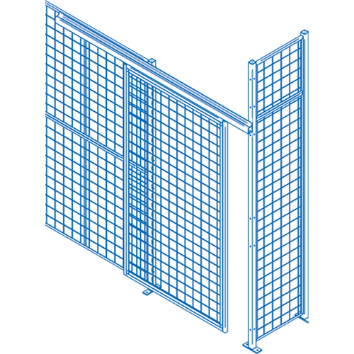 Wire Mesh Partition Components - Hardware NTL Industrial