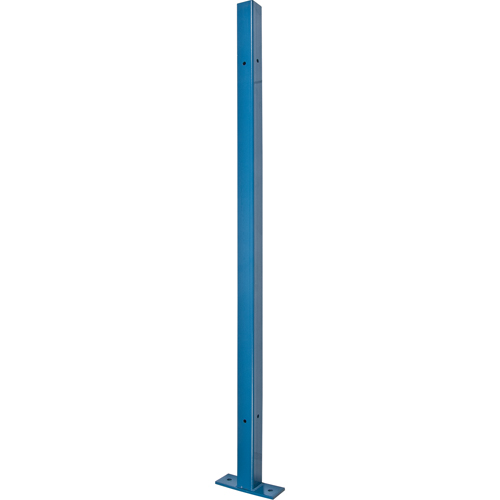 Poteau universel, 4,125' h x 2" la, Bleu NTL Industrial