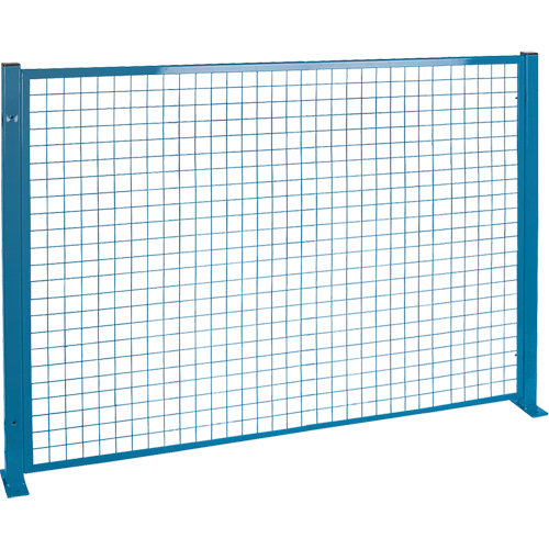 Perimeter Guards - Mesh Style, 4' H x 8' W, Blue NTL Industrial