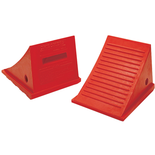 Cales-roue pour usage g&eacute;n&eacute;ral, Polyur&eacute;thane, Orange, 9" la x 11-1/2" p x 8-1/2" h NTL Industrial