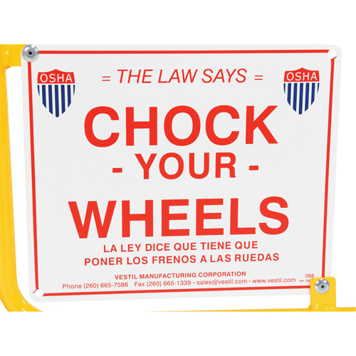 Flag Rail Chock NTL Industrial