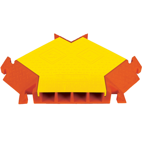 Protecteurs de c&acirc;bles &agrave; 4 canaux Linebacker pour usage g&eacute;n&eacute;ral, connecteur Y NTL Industrial