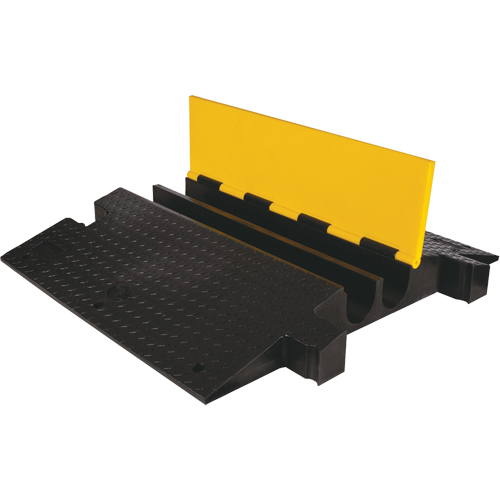 Yellow Jacket&reg; Extreme Crossover Cable Protector, 2 Channels, 35.75" L x 42.125" W x 5.125" H NTL Industrial