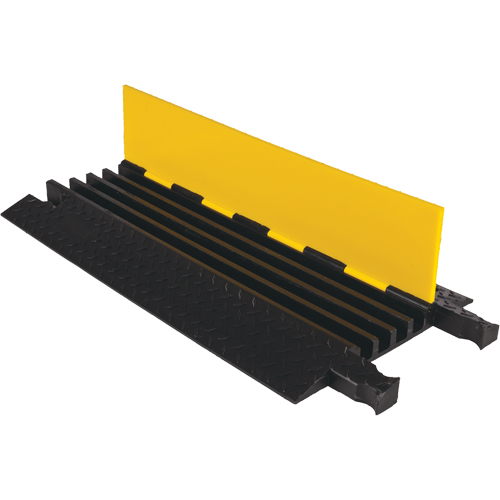 Protecteur de c&acirc;ble robuste Yellow Jacket, 4 canaux, 36" lo x 17,5" la x 2" h NTL Industrial