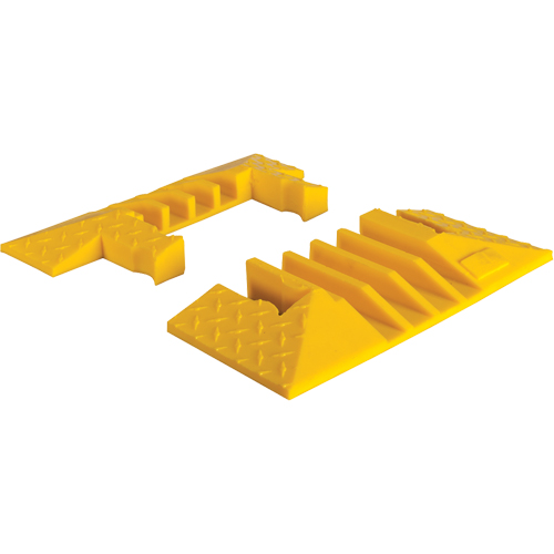 Yellow Jacket&reg; 4-Channel Heavy Duty Cable Protector - End Caps NTL Industrial