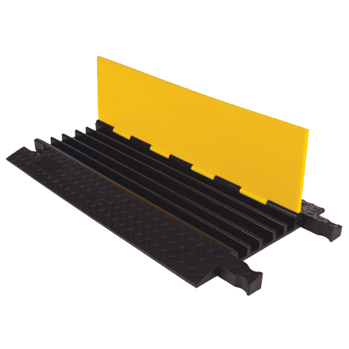 Yellow Jacket&reg; Heavy Duty Cable Protector, 5 Channels, 36" L x 19.75" W x 1.875" H NTL Industrial
