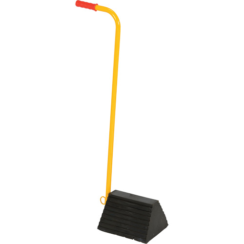Cale de roue avec poign&eacute;e ergonomique, 9-1/4" x 8" x 6", Noir NTL Industrial