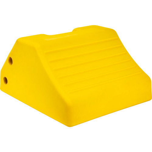 Cale de roue robustes, Ur&eacute;thane, Jaune, 15-1/2" la x 17-7/10" p x 10" h NTL Industrial