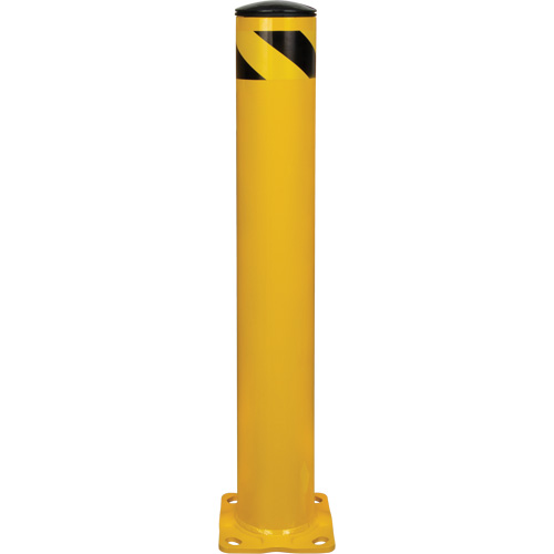 Safety Bollard, Steel, 36" H x 5-1/2" W, Yellow NTL Industrial
