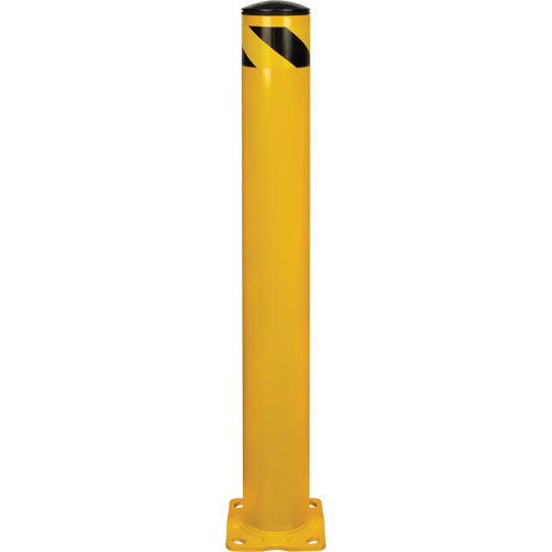 Butoir de s&eacute;curit&eacute;, Acier, 42" h x 5-1/2" la, Jaune NTL Industrial