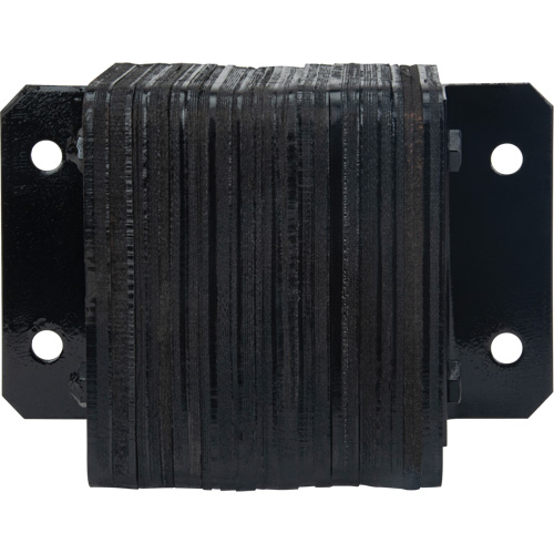 Laminated Dock Bumpers, Horizontal, Rubber, 12" W x 4" D x 10" H NTL Industrial