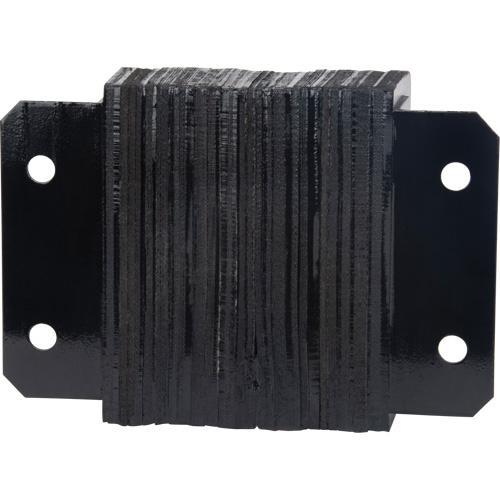 Laminated Dock Bumpers, Horizontal, Rubber, 12" W x 4" D x 10" H NTL Industrial