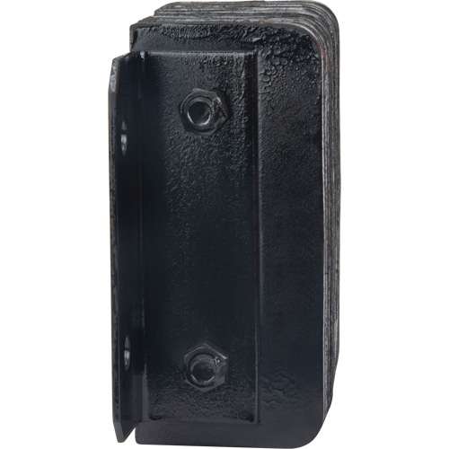 Laminated Dock Bumpers, Horizontal, Rubber, 12" W x 4" D x 10" H NTL Industrial