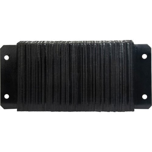 Laminated Dock Bumpers, Horizontal, Rubber, 24" W x 4" D x 12" H NTL Industrial