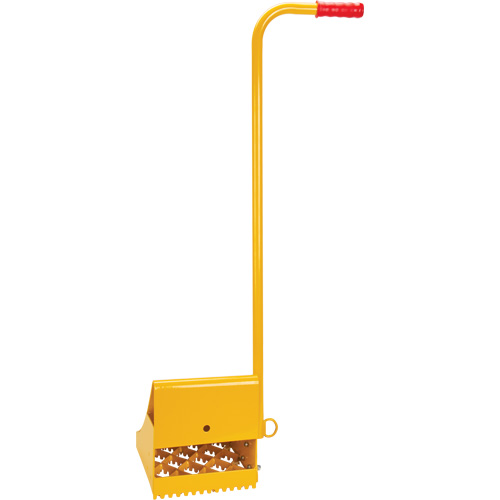 Ice Chock with Ergonomic Handle, Steel, Yellow, 8-1/16" W x 10-5/8" D x 8-13/16" H NTL Industrial