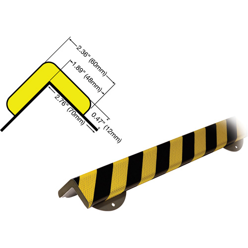 WPK-H+ Profile 1M Corner Protection Bumper Guard Wall Protection Kit NTL Industrial