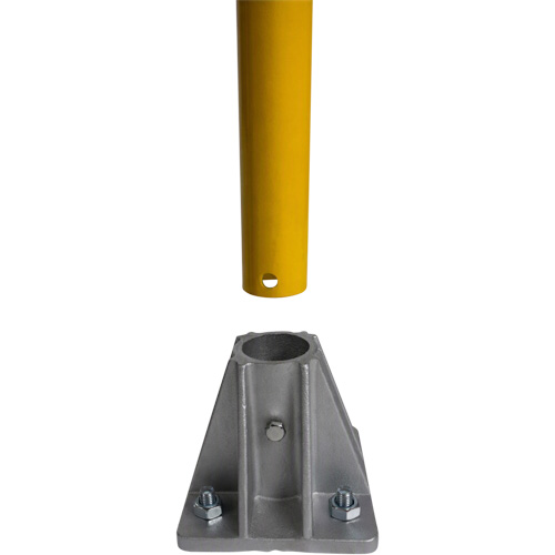 Garde-corps pour barri&egrave;re de s&eacute;curit&eacute;, Acier, 60" lo x 42" h, Jaune NTL Industrial