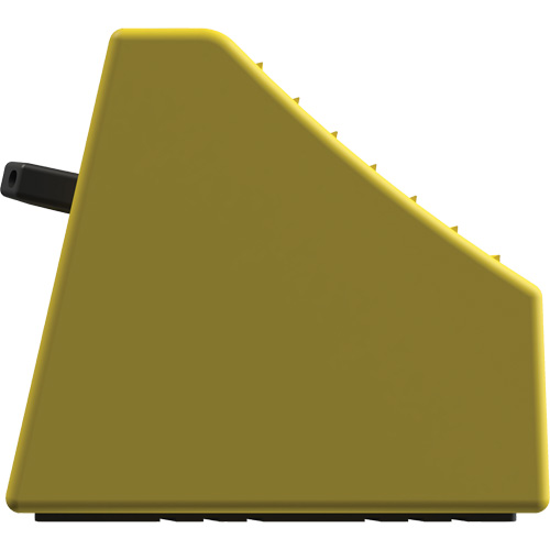 Checkers Safety Heavy-Duty Ultra Class Mining Wheel Chock without Bracket, HDPE, Yellow, 14-1/2" W x 17-1/2" D x 16" H NTL Industrial