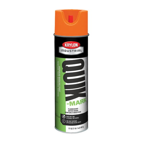 Peinture de marquage industrielle &agrave; base d'eau pour le travail en hauteur Quik-Mark, 17 oz, Canette a&eacute;rosol NTL Industrial