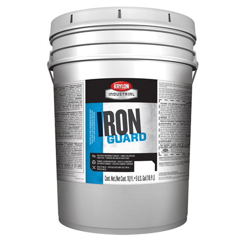 Industrial Iron Guard&reg; Water-Based Enamel, 5 gal., Pail, White NTL Industrial