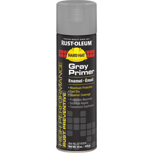 V2100 System Enamel Spray Primer, Gray, Matte, 15 oz., Aerosol Can NTL Industrial