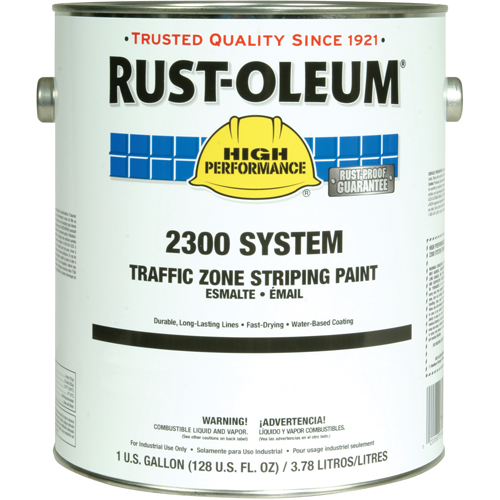 Peinture pour traçage de ligne pour zone de circulation System 2300, Jaune, Gallon NTL Industrial
