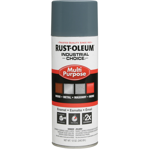 Industrial Choice&reg; 1600 System Multi-Purpose Enamel Spray Paint, Machine Grey, Gloss, 12 oz., Aerosol Can NTL Industrial